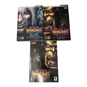 Blizzard Warcraft III Official Battle Chest Guides & Game Manual Set PC